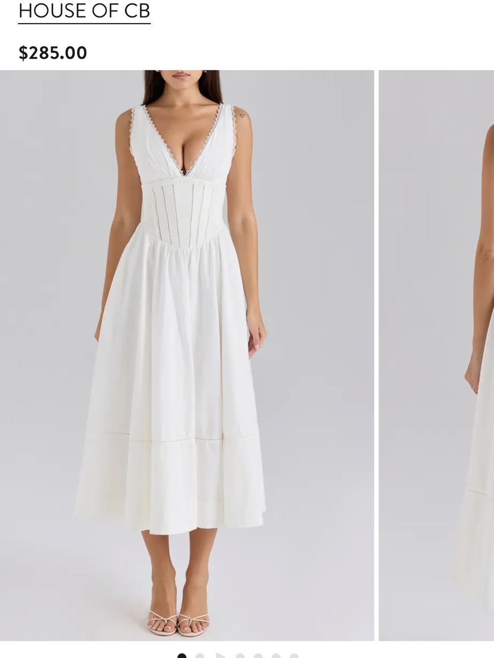 HOUSE OF CB Samia Maxi Sundress
WHITE